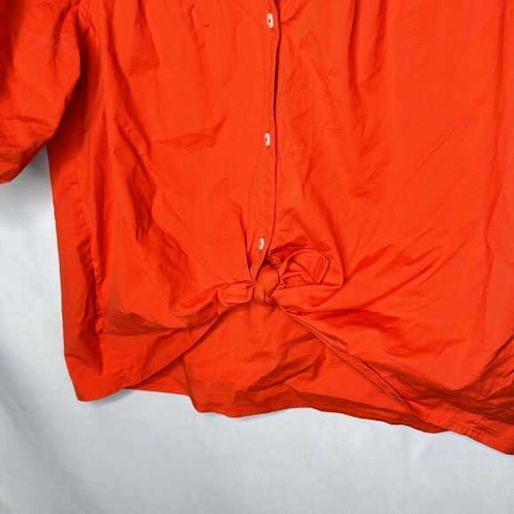 Vineyard Vines Poplin Short Sleeve Blouse. Size Medium. - Picture 3 of 10